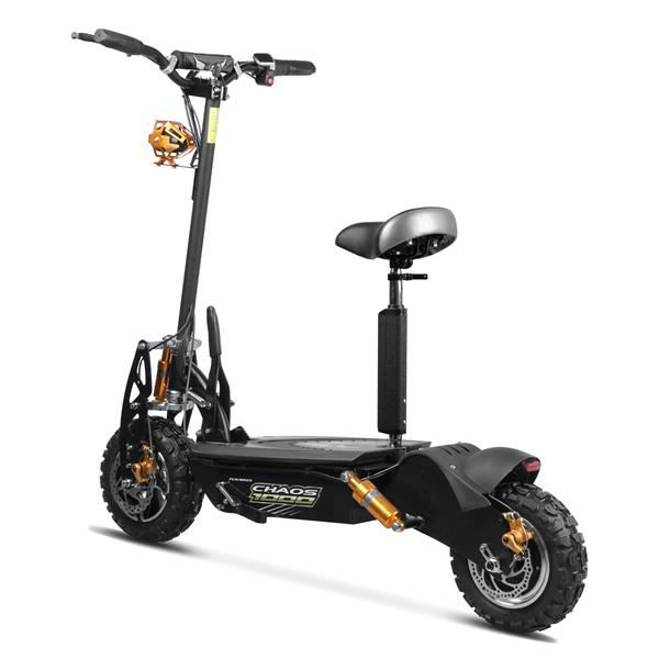 Chaos 1000w 48v SLA Hub Drive Black Off Road Electric Scooter