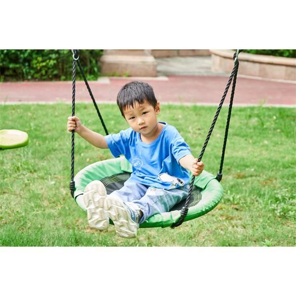 Single Canvas Swing: Durable Galvanized Frame with 600D Oxford Cloth Seat