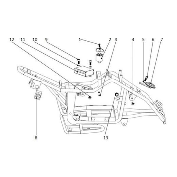 Funbikes 96 Electric Mini Quad Horn
