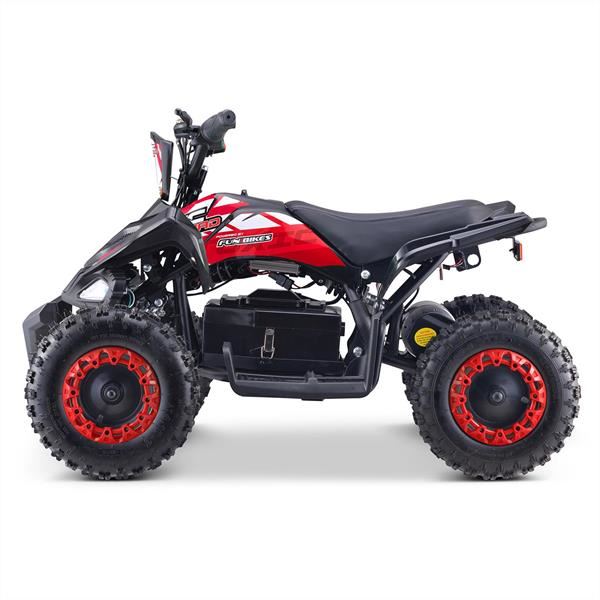 FunBikes Toxic 800w Black/Red Kids Electric Mini Quad Bike V4