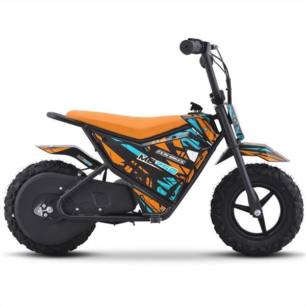 FunBikes MB250 43cm Motorbike 250w Orange Electric Kids Monkey Bike