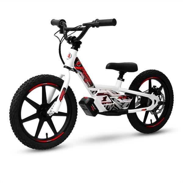 Amped A16 180w 18v 5.2ah Li White Kids Electric Balance Bike