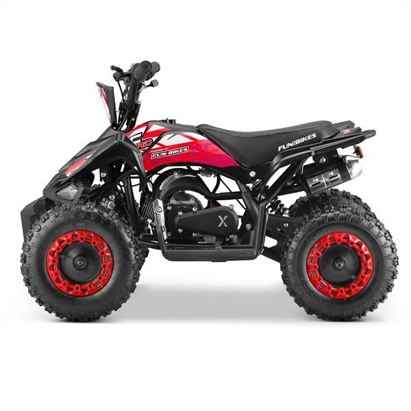 FunBikes Toxic 50cc Red Kids Petrol Mini Quad Bike