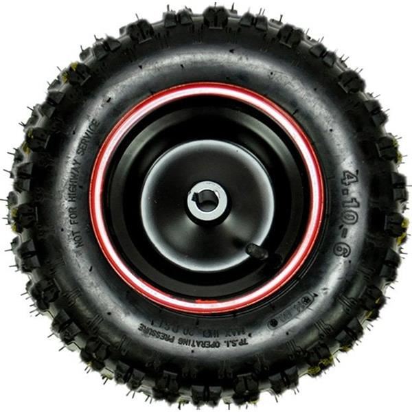Mini Quad Bike Red Rear Wheel