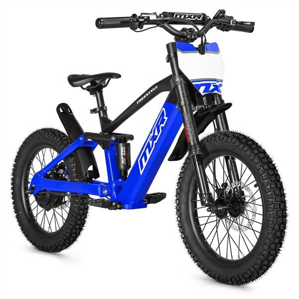 FunBikes MXR Freestyle 18 350w 36v Li 18/18 Blue Electric MX Bike