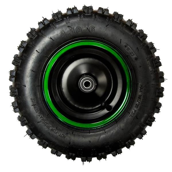 Funbikes Toxic Electric Mini Quad Green Front Wheel