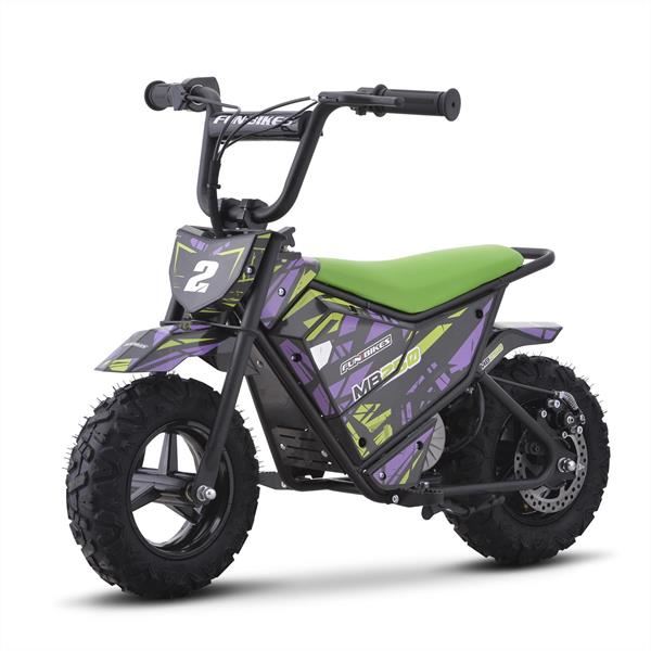 FunBikes MB250 43cm Motorbike 250w Green Electric Kids Monkey Bike