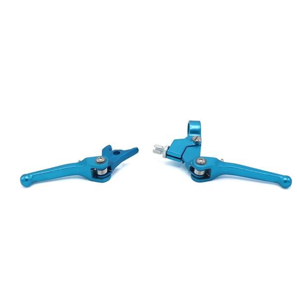 Pit Bike Folding Lever Set Blue