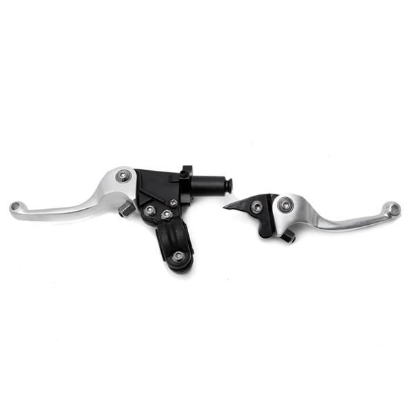 Pit Bike CNC Folding Levers Silver