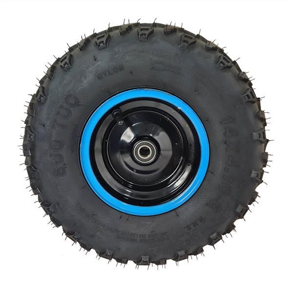 FunBikes Funkart Pro 98cc Petrol Go Kart Complete Front Wheel Blue RHS