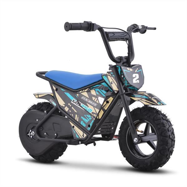 FunBikes MB250 43cm Motorbike 250w Blue Electric Kids Monkey Bike
