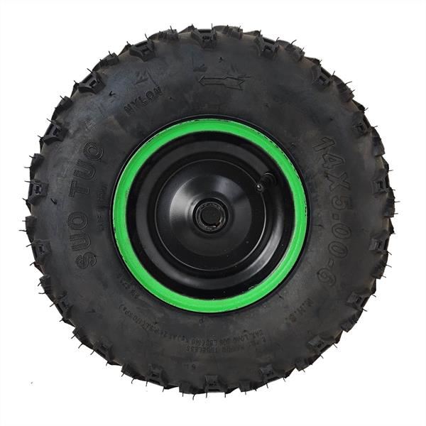 FunBikes Funkart Pro 98cc Petrol Go Kart Complete Rear Wheel Green LHS