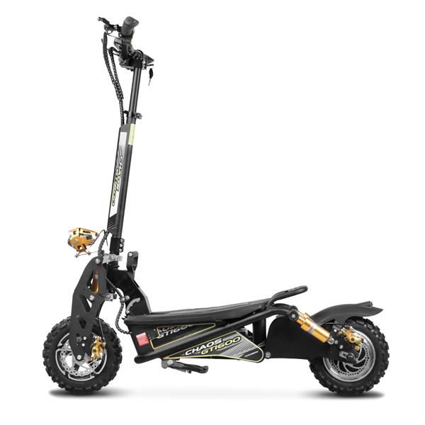 Chaos GT1600 Sport 48v 15.6ah Li Hub Drive Black Off Road Electric Scooter
