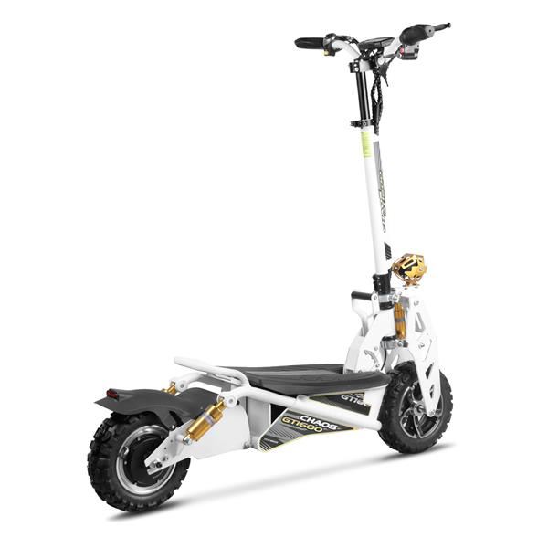 Chaos GT1600 Sport 48v 15.6ah Li Hub Drive White Off Road Electric Scooter