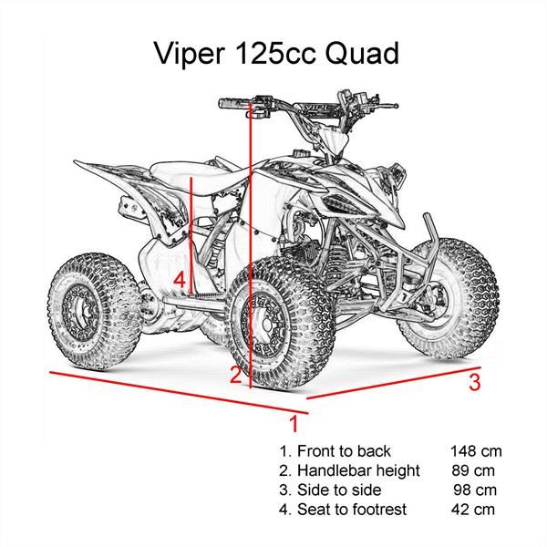 Funbikes Viper 125cc Petrol Junior Quad Bike