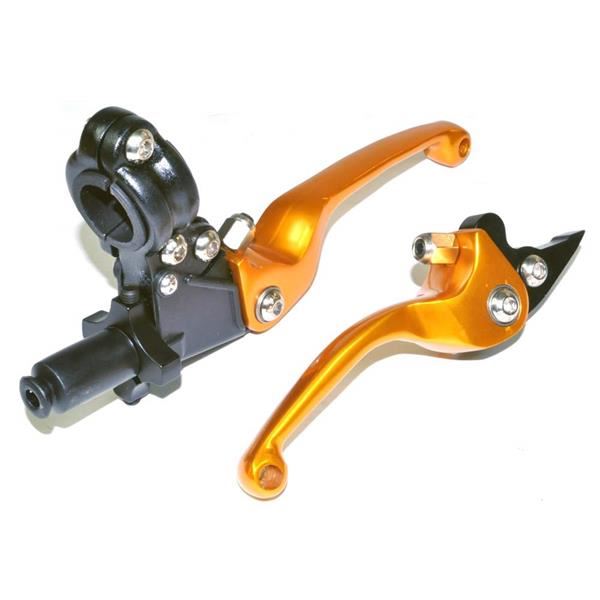 Pit Bike CNC Folding Levers Gold