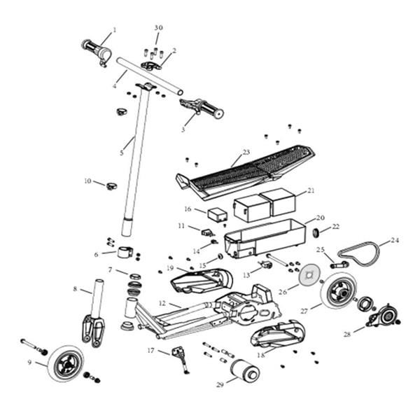 Chaos 24v 100w Electric Scooter Drive Chain