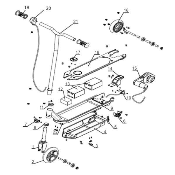 Chaos 12v 30w Electric Scooter Upper Headset Ring