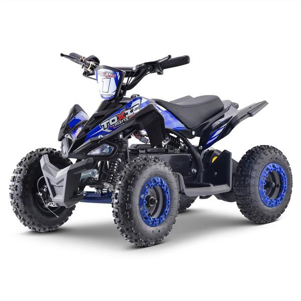 FunBikes Toxic 800w Black/Blue Kids Electric Mini Quad Bike V2