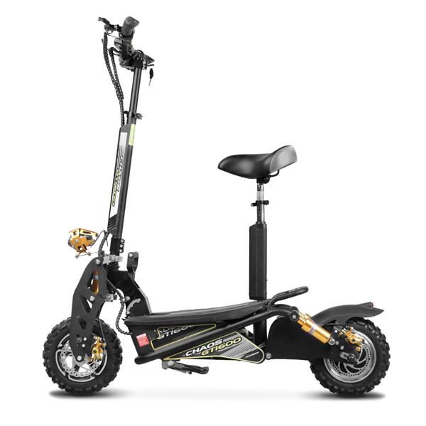 Chaos GT1600 Sport 48v 15.6ah Li Hub Drive Black Off Road Electric Scooter