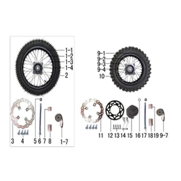 M2R Pit Bike Wavey Brake Disc 190mm