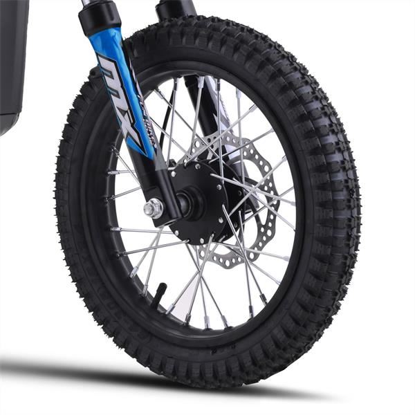 FunBikes MX1000 1000w 36v 7.8ah 12/10 62cm Lithium Blue Electric Kids Dirt Bike