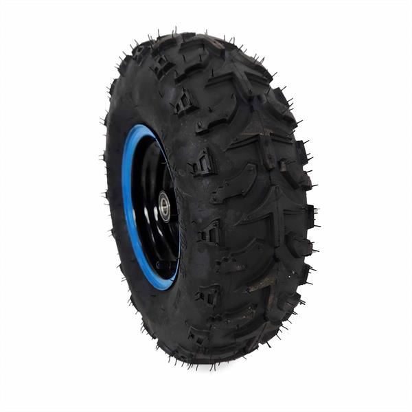 FunBikes Funkart Pro 98cc Petrol Go Kart Complete Front Wheel Blue LHS