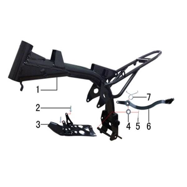M2R KX110F Pit Bike Frame