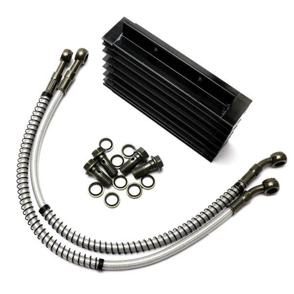 Pit Bike Oil Cooler Kit Black