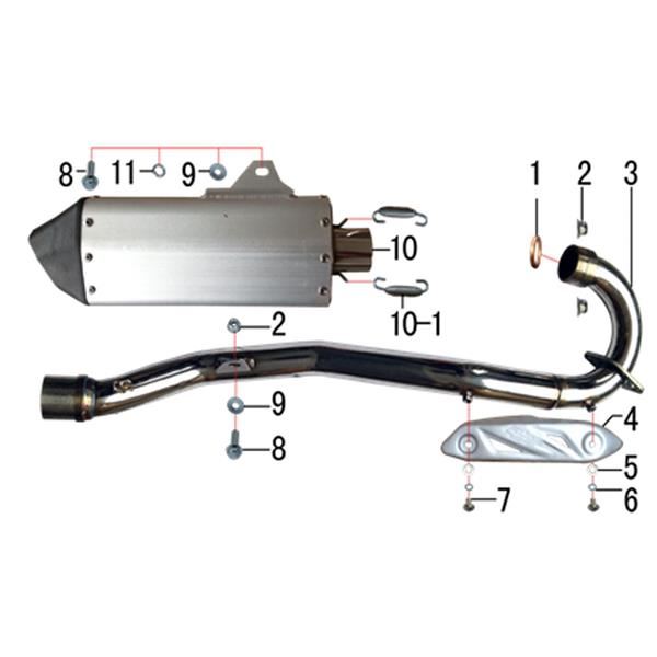 M2R M1 250cc Dirt Bike Rear Muffler Washer