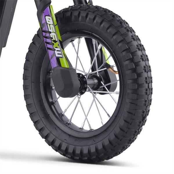 FunBikes MX350 36v 12/12 51cm Lithium Green Electric Kids Dirt Bike