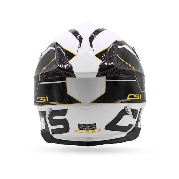 Chaos CS-1 Kids Motocross Crash Helmet White