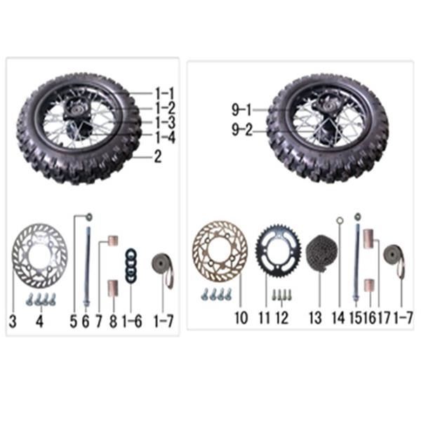 M2R KMX-R 125 Pit Bike Front Wheel Hub Spacer
