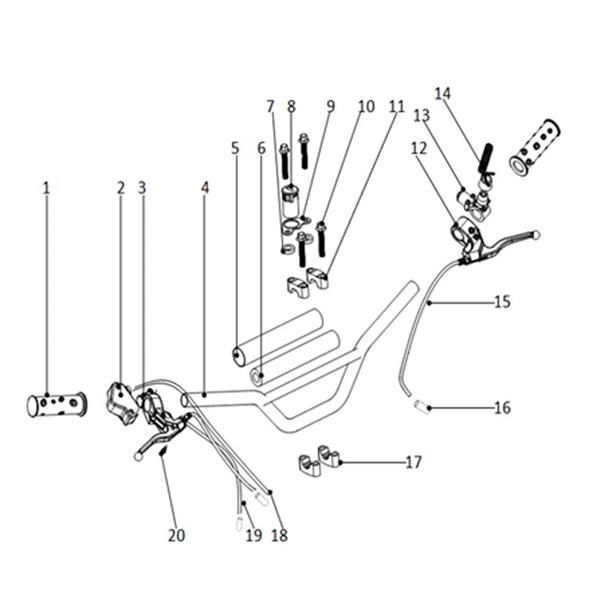 FunBikes 96 Petrol Mini Quad Thumb Throttle