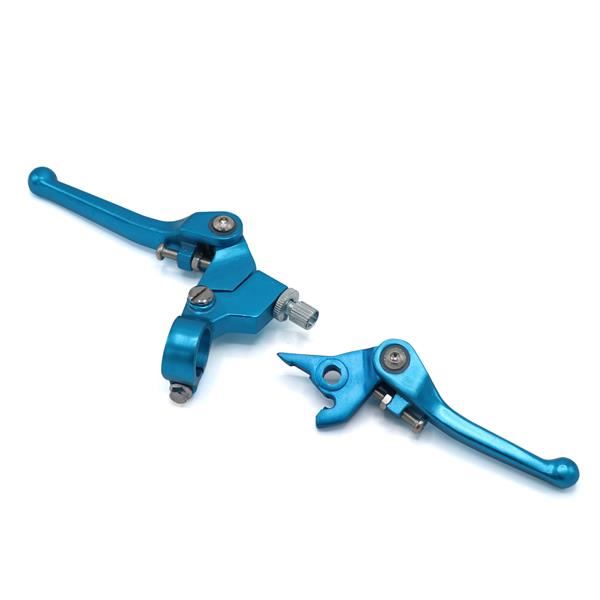 Pit Bike Folding Lever Set Blue