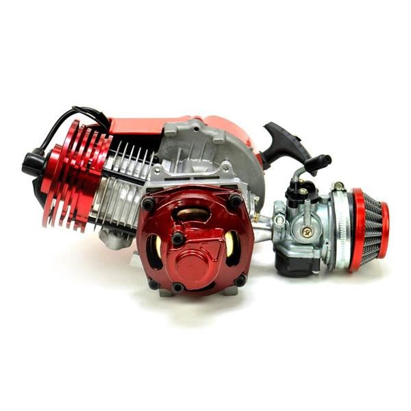 Mini Moto, Quad, Motard, Dirt Bike 50cc Race Engine Red