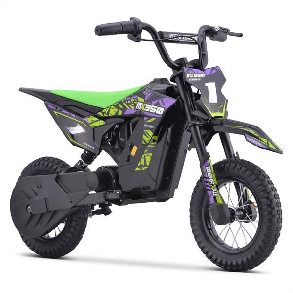 FunBikes MX350 Green Electric Kids Dirt Bike