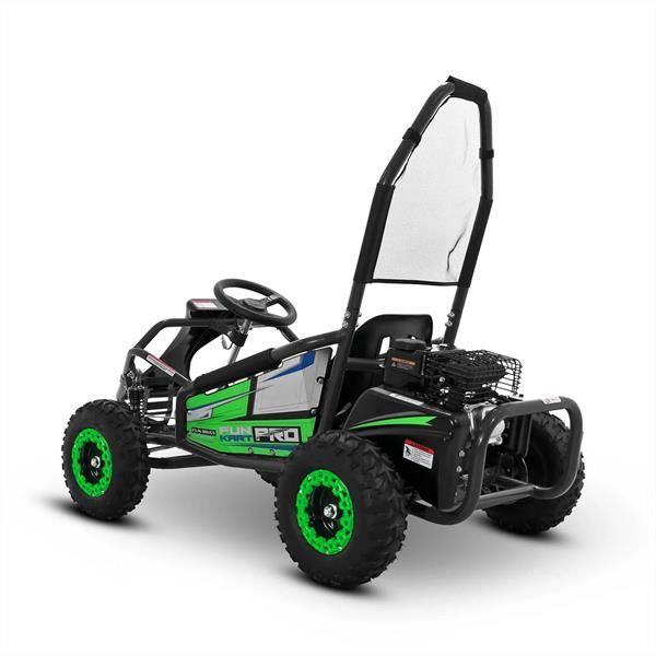 FunBikes Funkart Pro 98cc Green Kids Petrol Go Kart