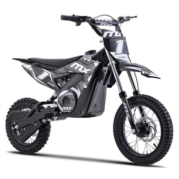 FunBikes MX1000w Grey Kids Electric Dirt Bike