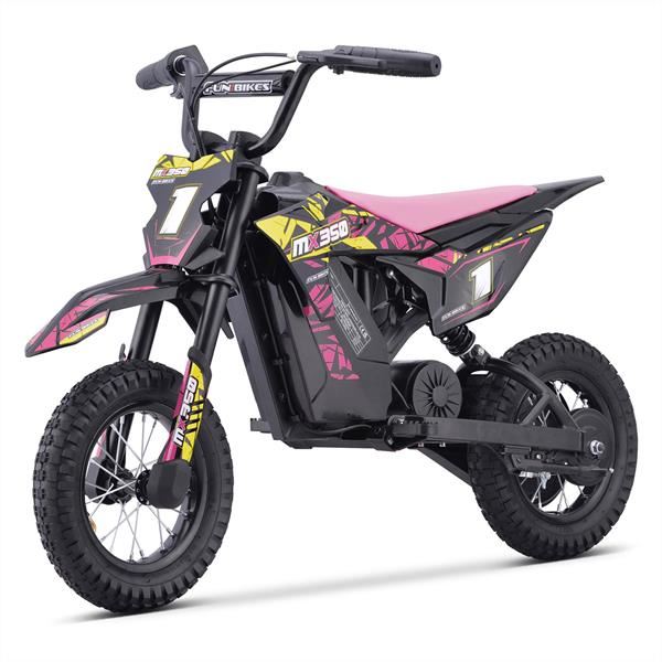 FunBikes MX350 Pink Electric Kids Dirt Bike