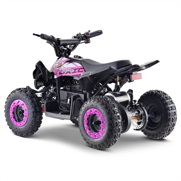 FunBikes Toxic 800w Black/Pink Kids Electric Mini Quad Bike V4