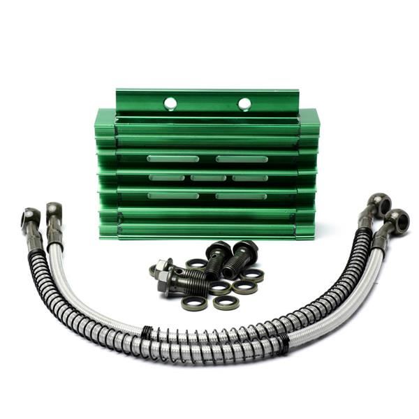 Pit Bike Oil Cooler Kit Green