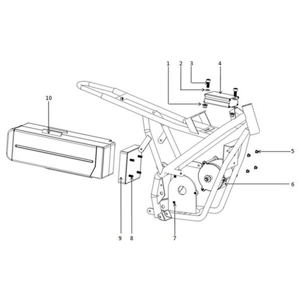 Funbikes Electric MXR Dirt Bike Control Box To Frame Bolt