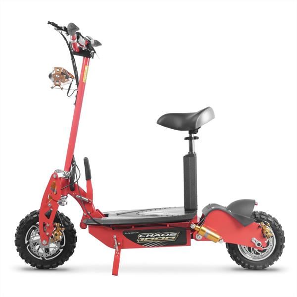 Chaos 1000w 48v SLA Hub Drive Red Off Road Electric Scooter