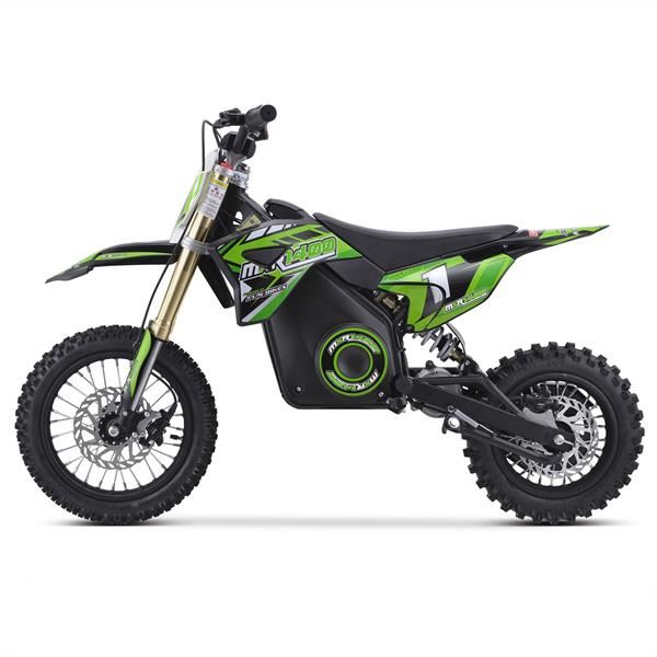 FunBikes MXR 61cm 1300w Green Electric Kids Mini Dirt Motorbike