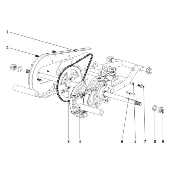 FunBikes Excite 50cc Mini Quad Rear Axle Keyway