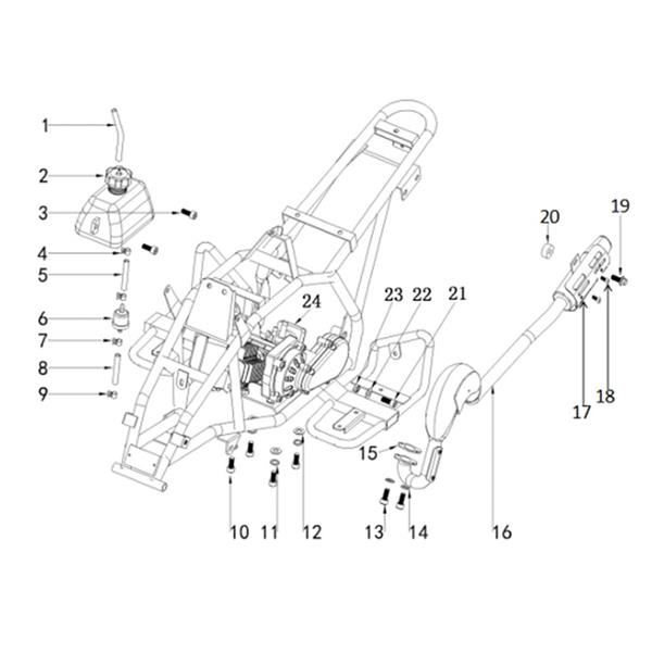 FunBikes Excite 50cc Mini Quad Exhaust Gasket