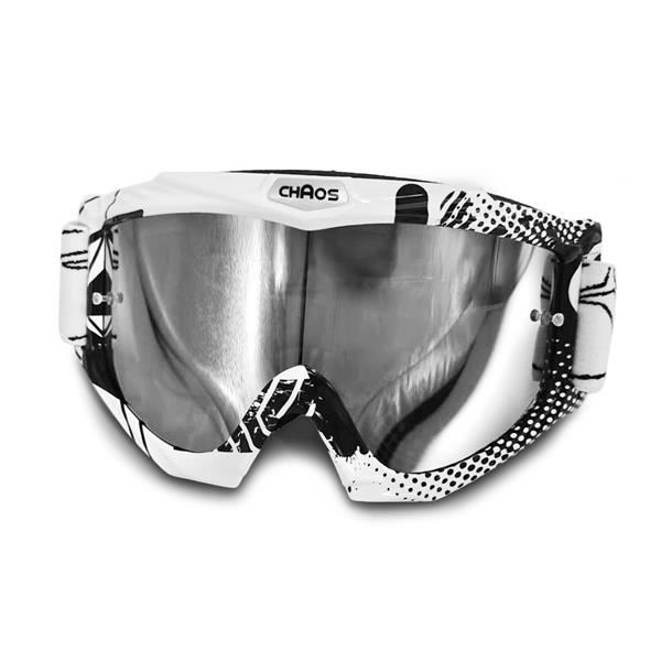 Chaos Kids MX Goggles White/Black