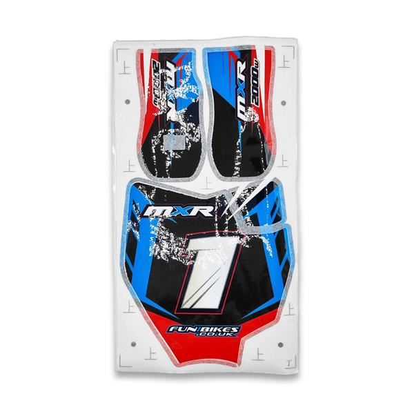 FunBikes MXR 2000w Electric Dirt Bike Sticker Set