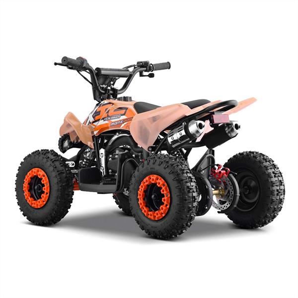 FunBikes Toxic 50cc Orange Kids Mini Petrol Quad Bike